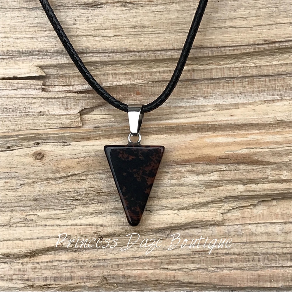 Natural Stone Arrow‎ Necklace